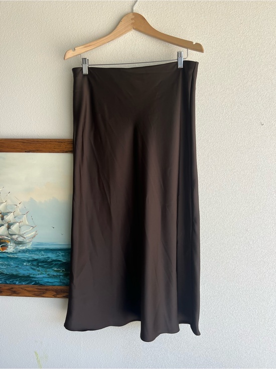 Zara Dresses & Skirts - Zara slip skirt in chocolate brown